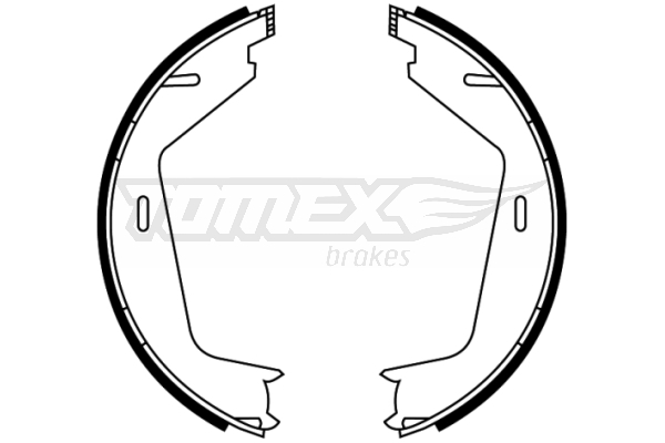 TOMEX TOM22-11 Fékpofakészlet kézifékhez, rögzítőfékhez, dobfékhez